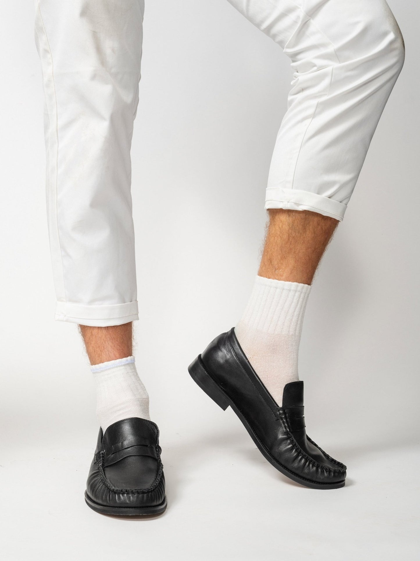 JEAN MAN LOAFERS Black - LAX