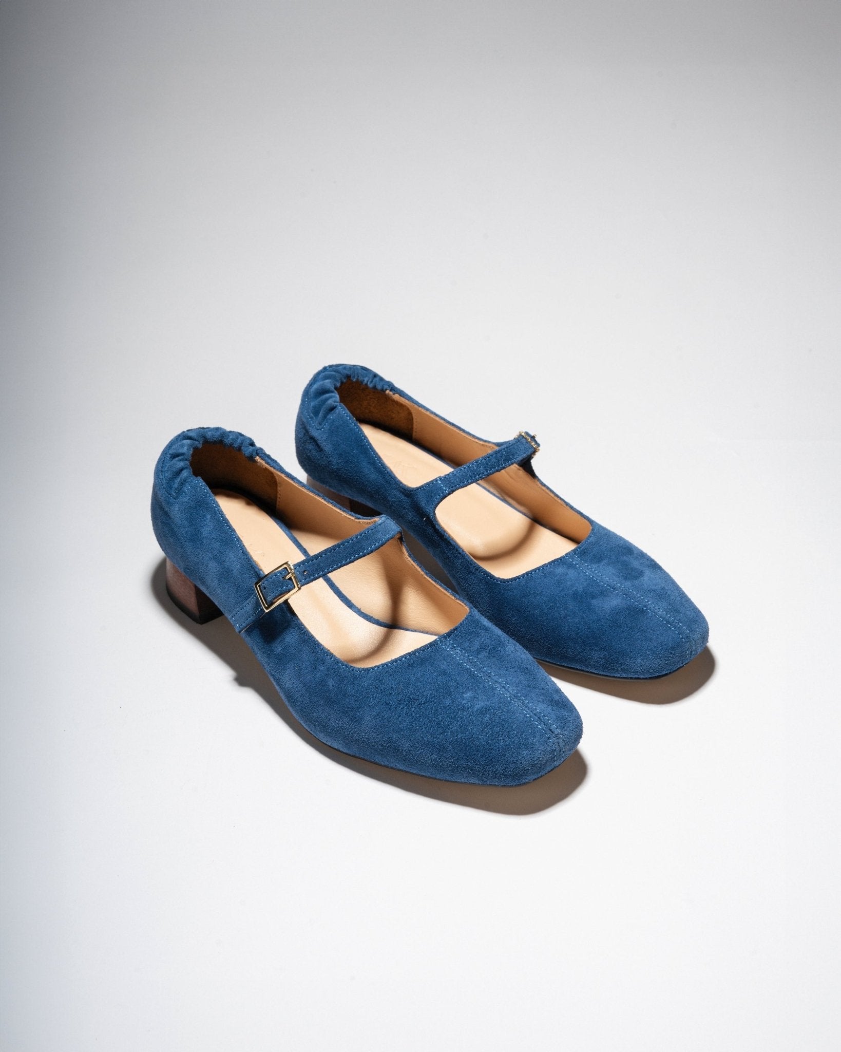 MAGGIE - JANES Blue suede - LAX