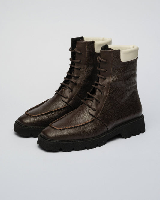 OLIVE BOOT Brown Combo - LAX