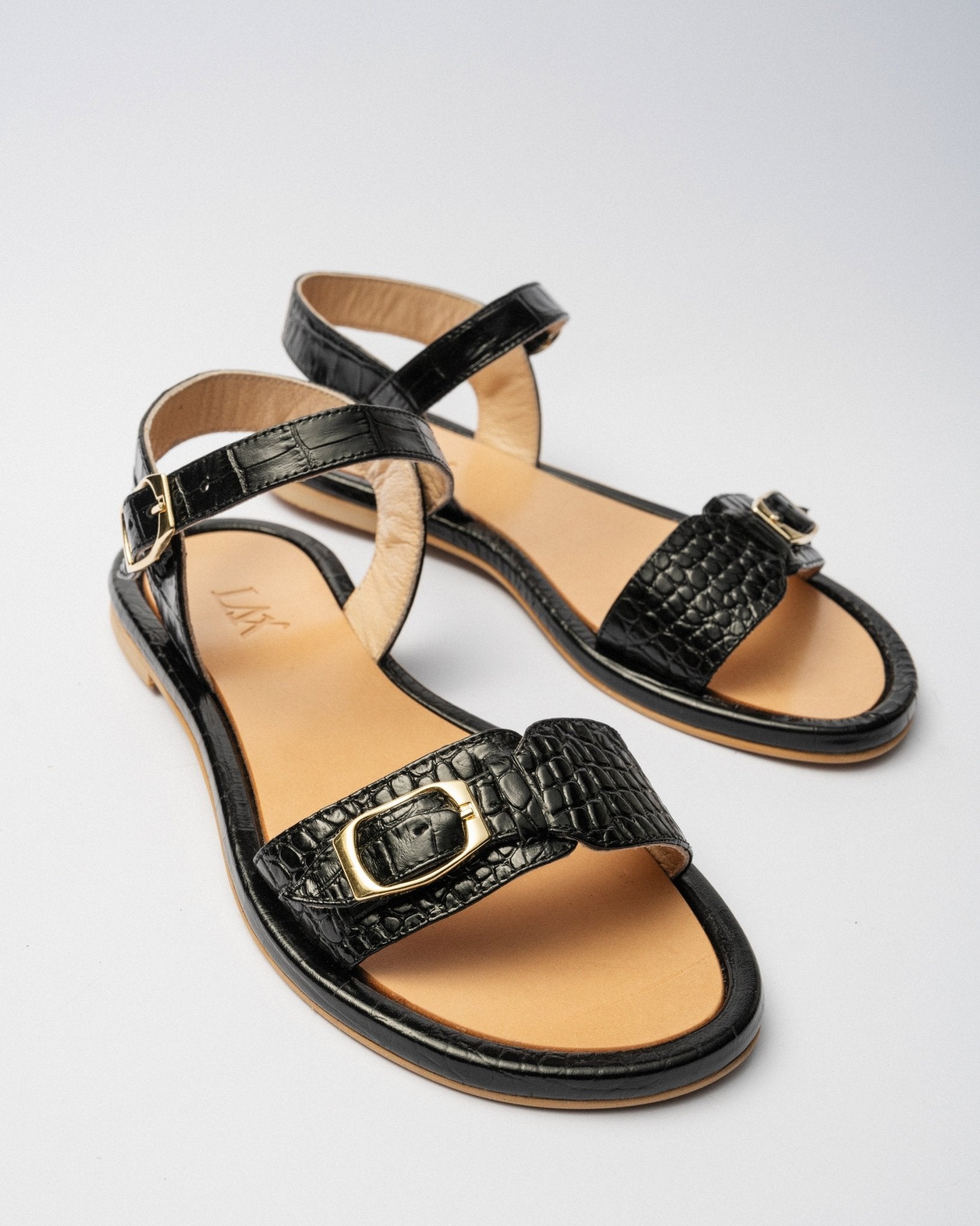 PARDES Black Croc Leather - LAX