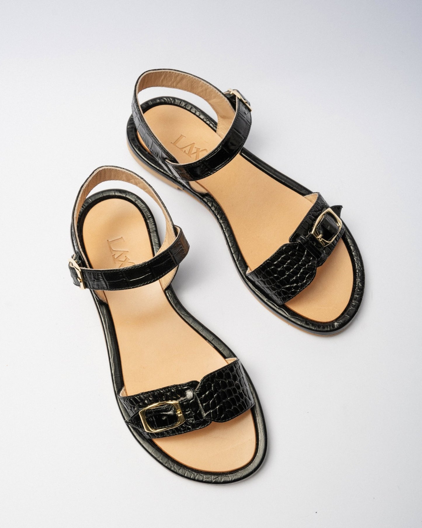 PARDES Black Croc Leather - LAX