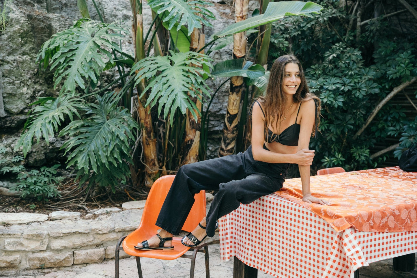 PARDES Black Croc Leather - LAX