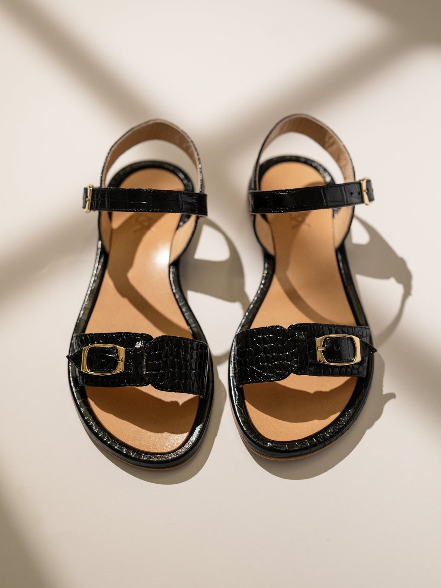 PARDES Black Croc Leather - LAX