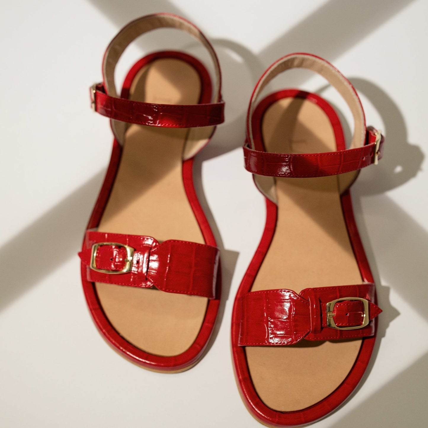 PARDES Cherry Red Croc - LAX