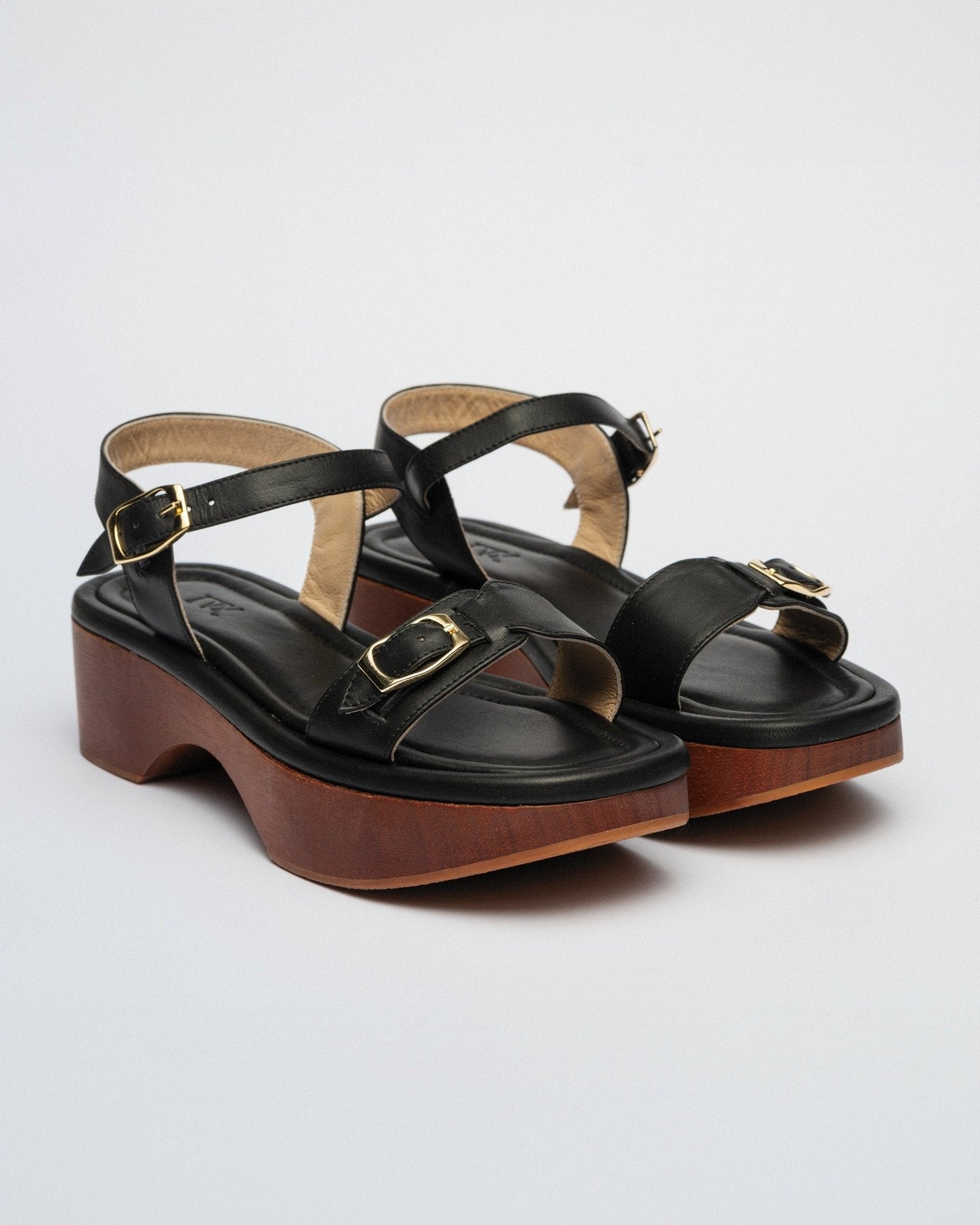 PARDES SANDAL CLOGGY PLATFORM Black - LAX