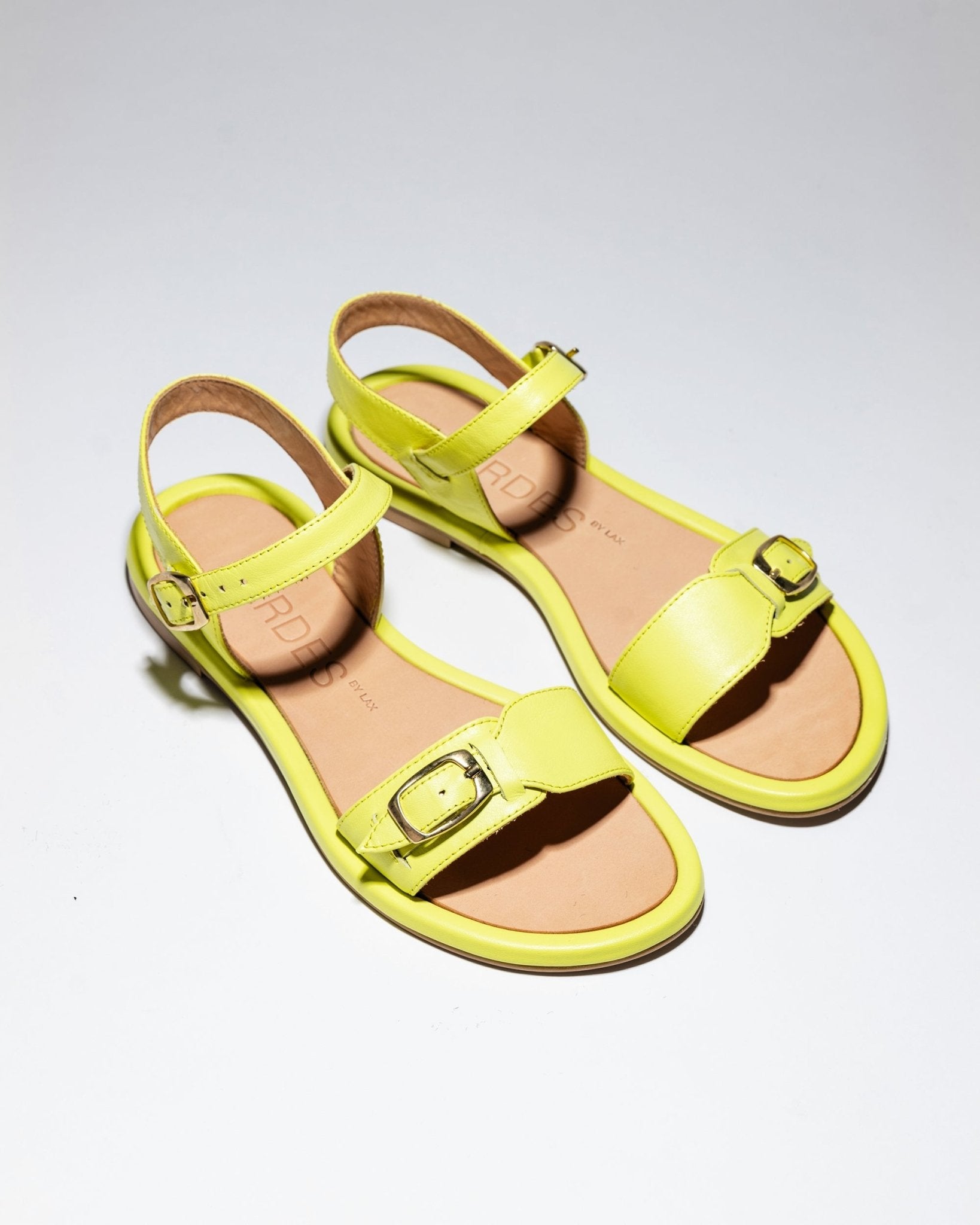 PARDES SUN - dals Lemon Yellow Smooth Leather - LAX