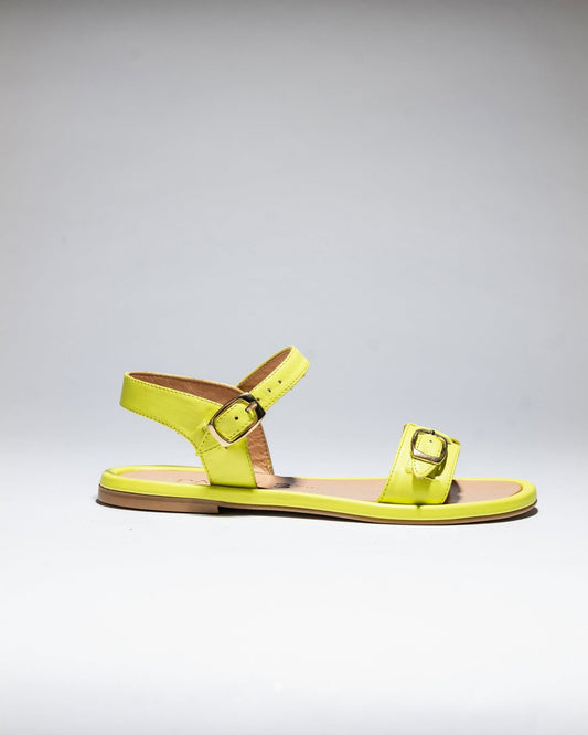 PARDES SUN - dals Lemon Yellow Smooth Leather - LAX