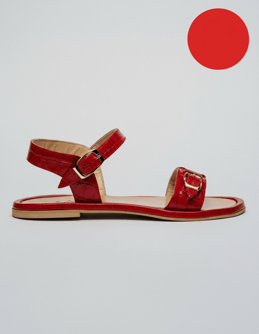 RED DOT - PARDES Cherry Red Croc - LAX