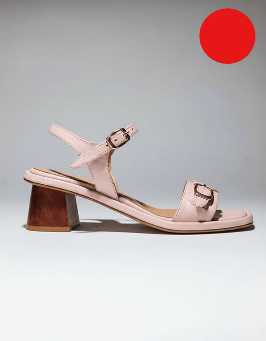 RED DOT - PARDES TERRA SUN Pale Pink Sandals - LAX