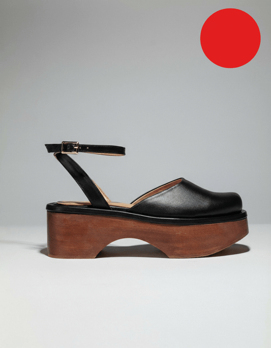 RED DOT - REI STRAPPY CLOGS Black - LAX