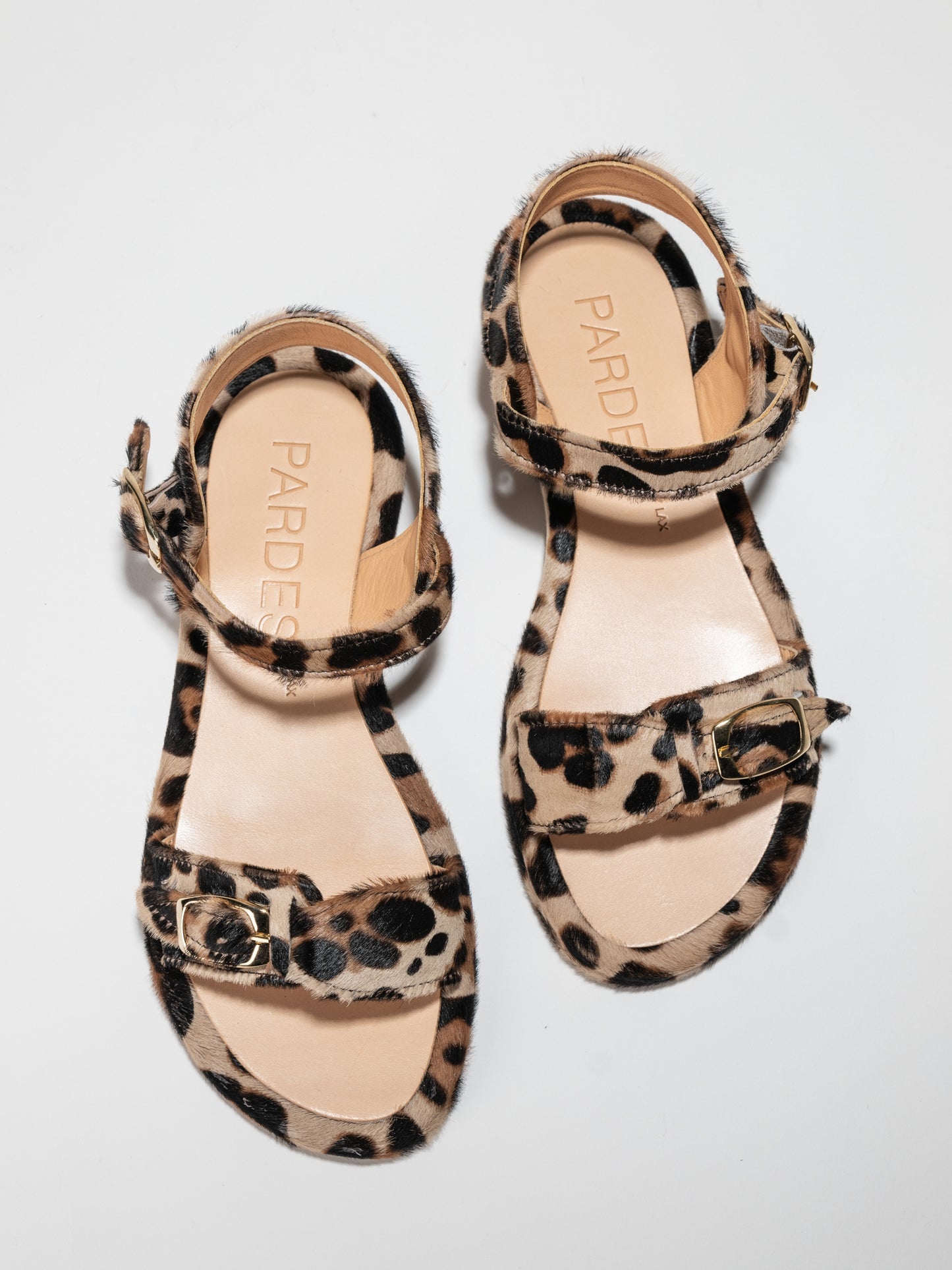 RED DOT PARDES SUN-dals Jaguar printed pony leather