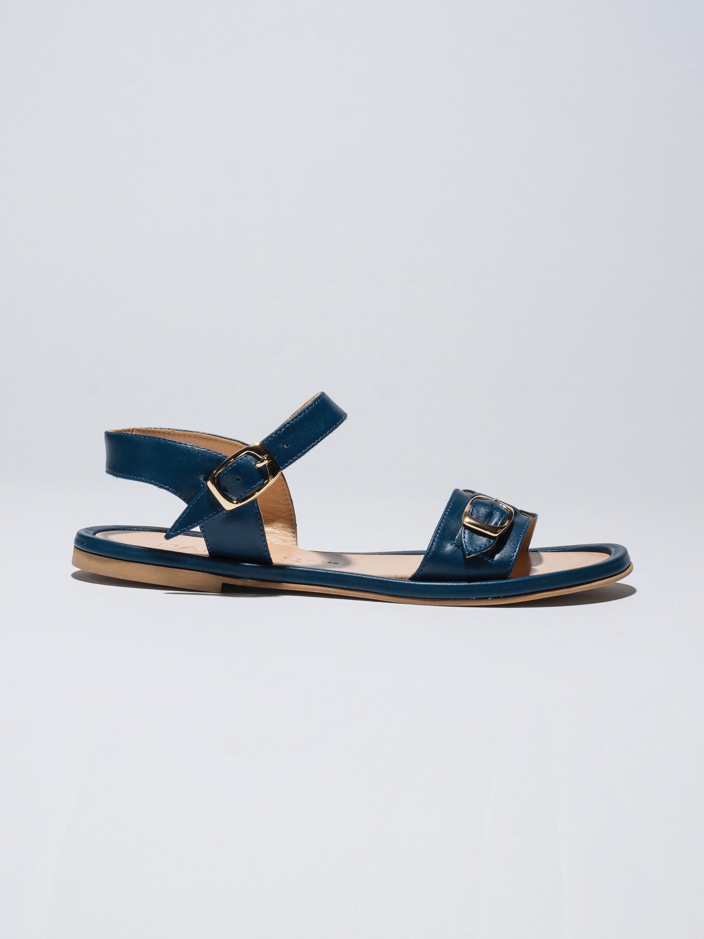 PARDES SUN-dals Petrol blue Smooth Leather