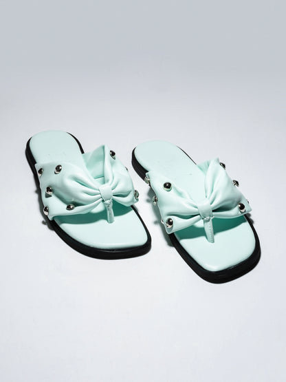 BOW SLIDES Mint