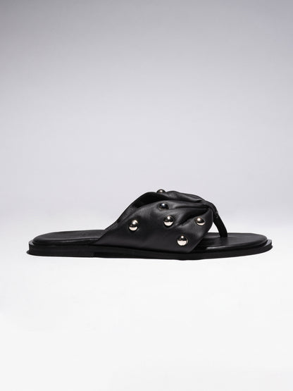 BOW SLIDES Black