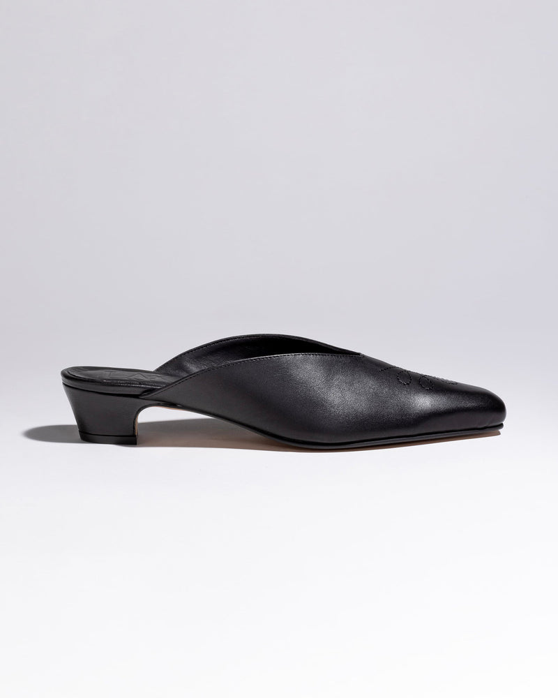 ARUJU SLIPERRS MULES Black - LAX