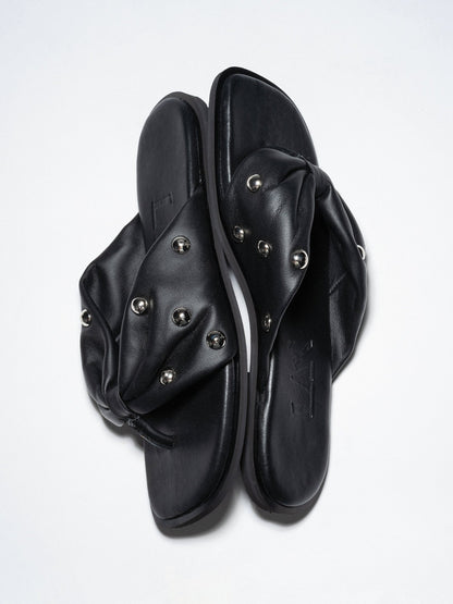 BOW SLIDES Black - LAX