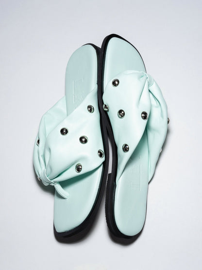 BOW SLIDES Mint - LAX