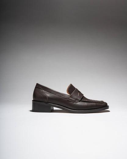 EAGLE PENNY LOAFERS Dark Brown - LAX