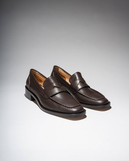 EAGLE PENNY LOAFERS Dark Brown - LAX