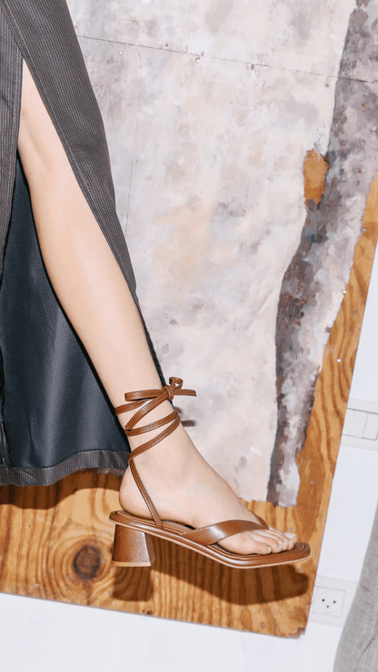 EILAT HEEL Nut Brown - LAX