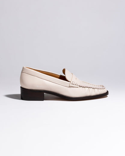 JEAN LOAFERS CREAM - LAX