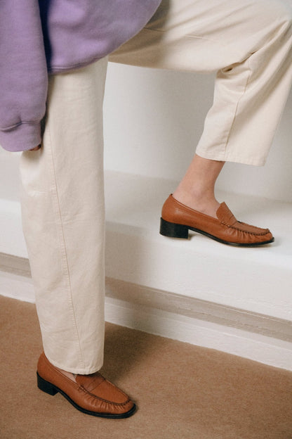 JEAN LOAFERS Tan - LAX