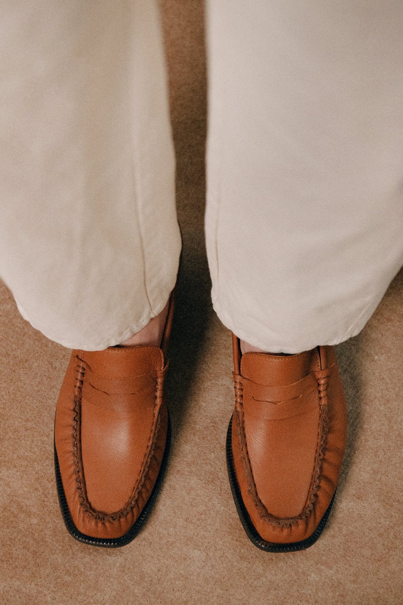 JEAN LOAFERS Tan - LAX