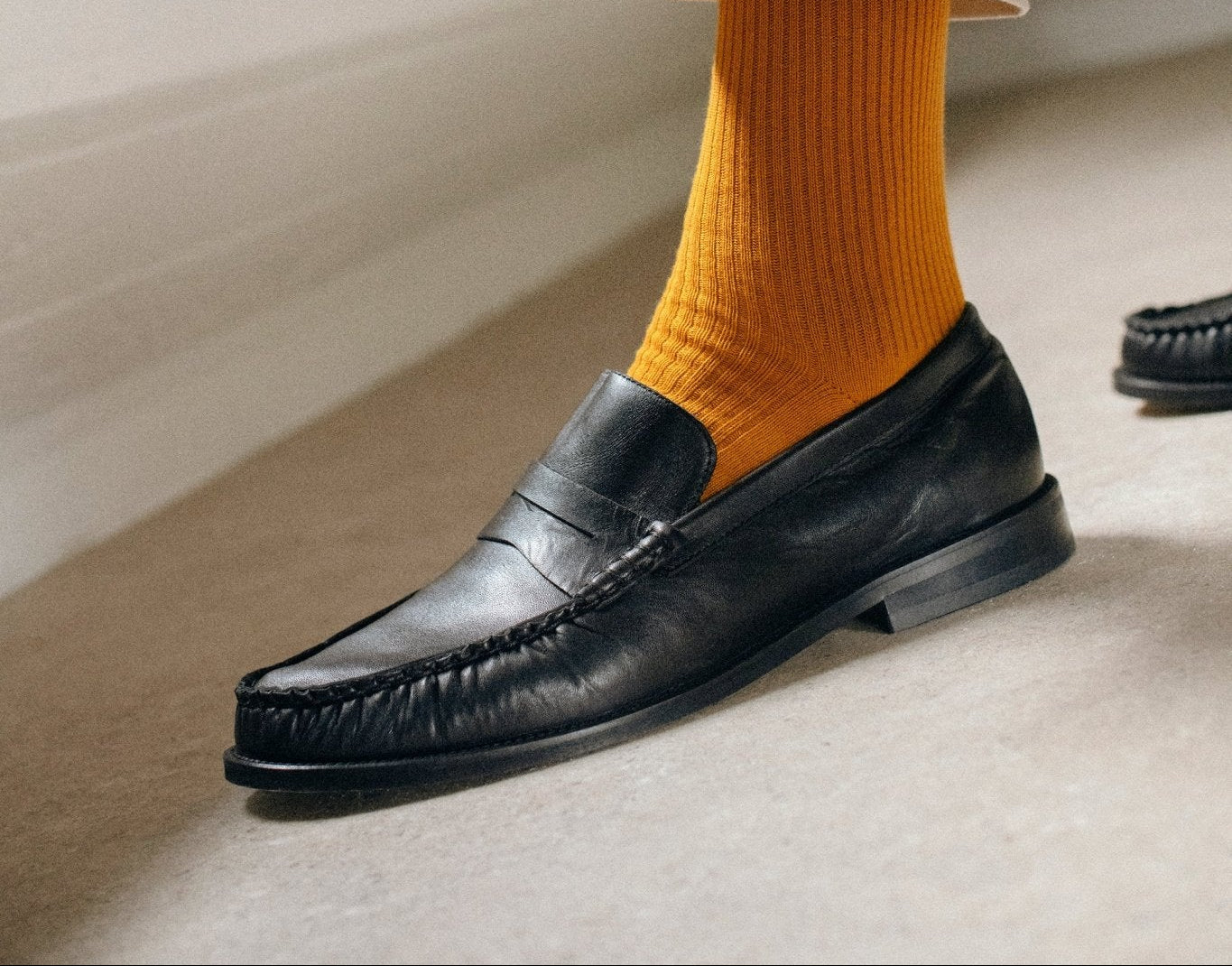 JEAN MAN LOAFERS Black - LAX