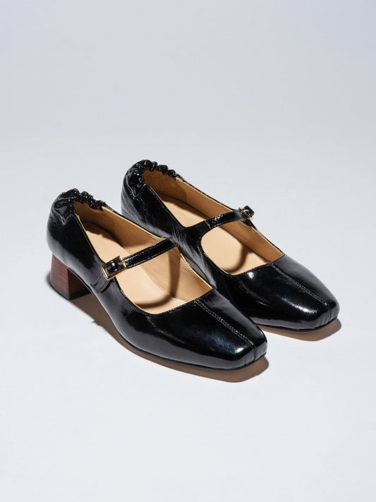 MAGGIE - JANES Black patent - LAX