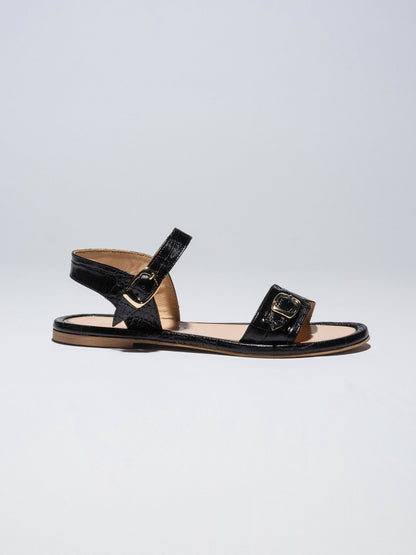 PARDES Black Croc Leather - LAX