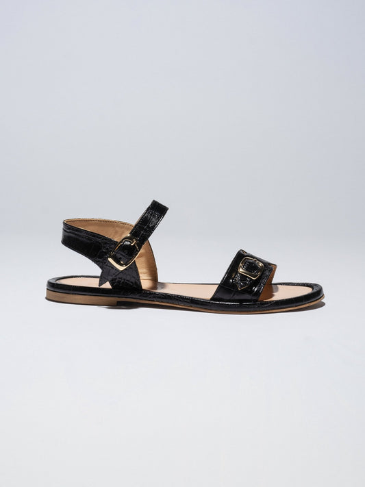 PARDES Black Croc Leather - LAX