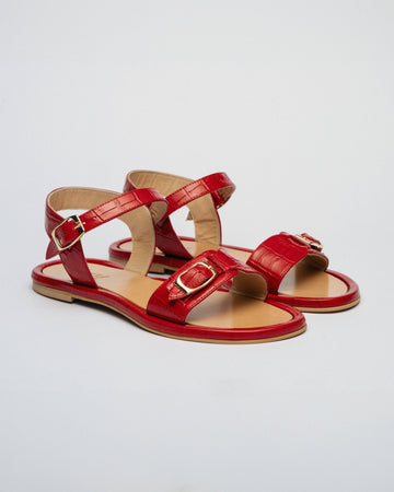 PARDES Cherry Red Croc - LAX