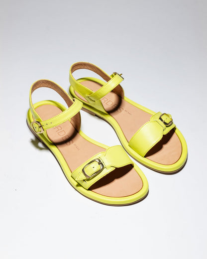 PARDES SUN - dals Lemon Yellow Smooth Leather - LAX