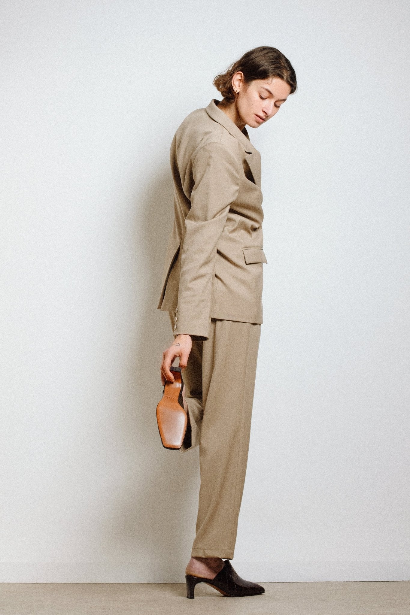 PIAF Mules Chocolate brown Croc - LAX