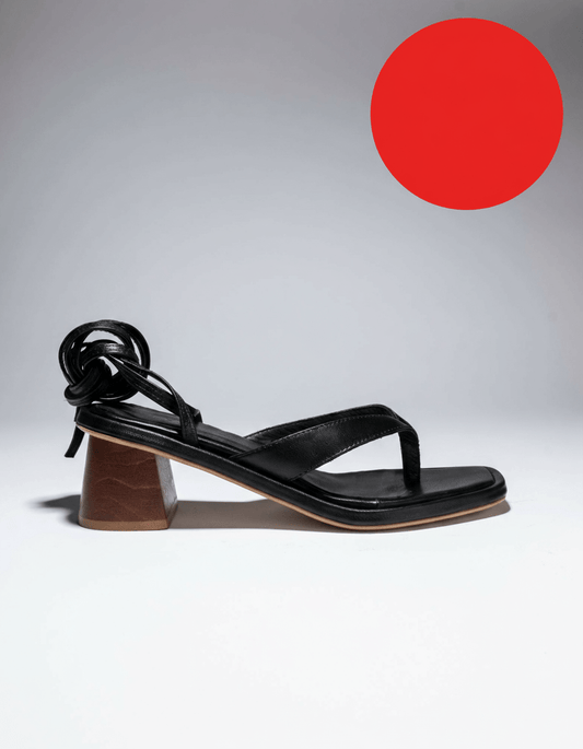 RED DOT - EILAT HEEL Black - LAX