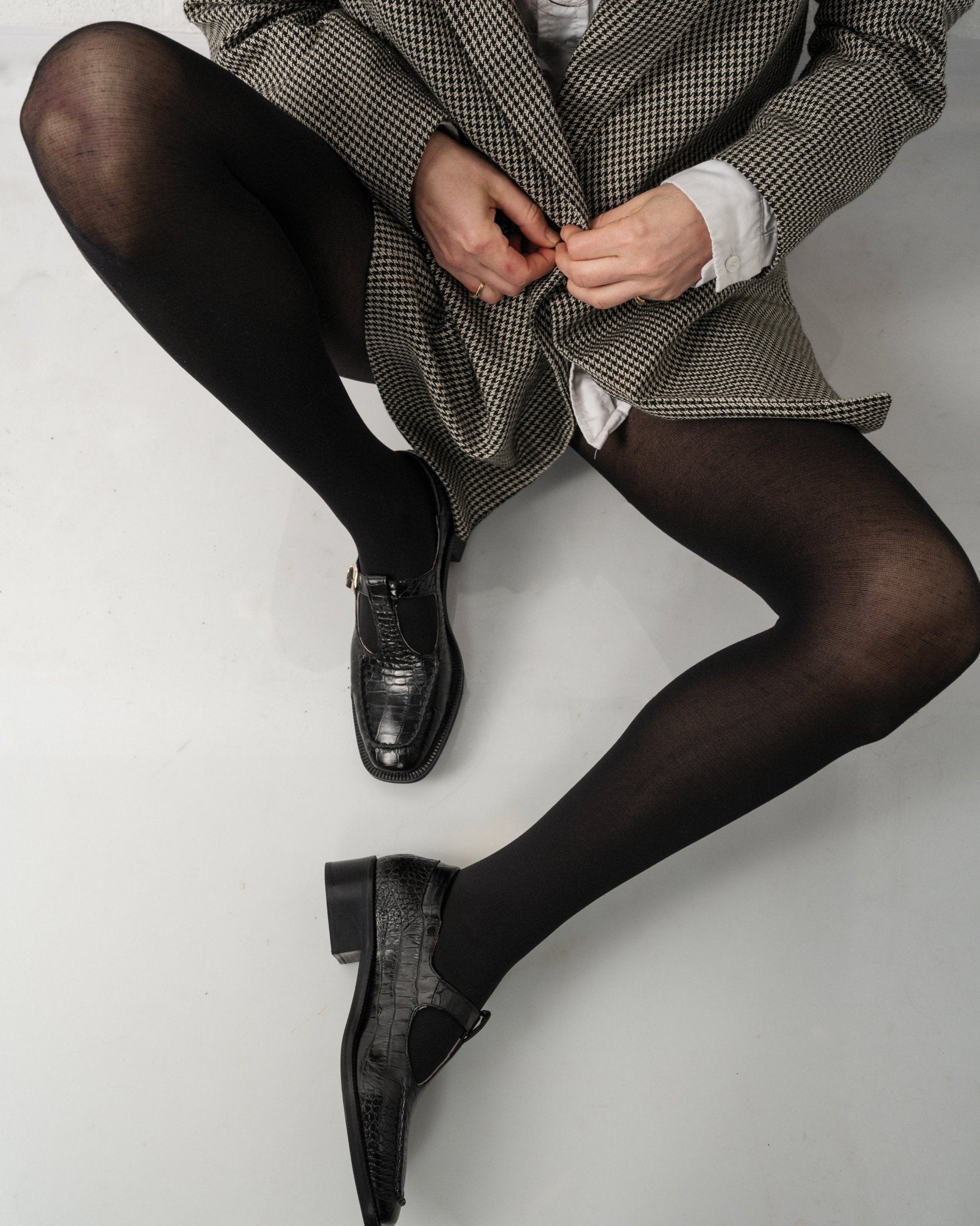 SAM T - BAR Black Croc - LAX