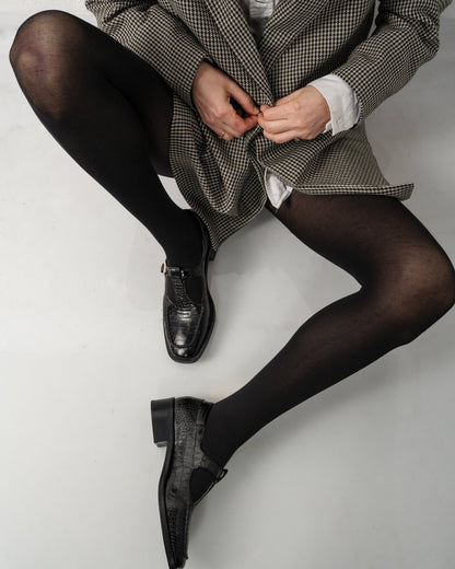 SAM T - BAR Black Croc - LAX