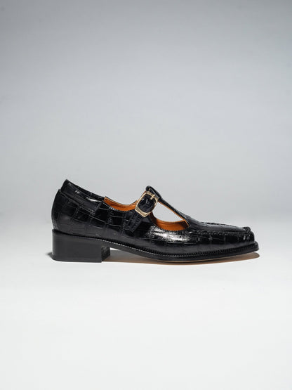 SAM T - BAR Black Croc - LAX