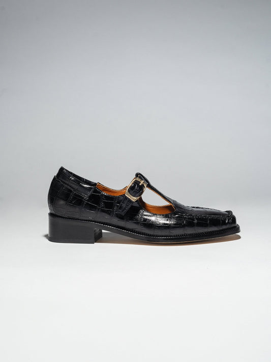 SAM T - BAR Black Croc - LAX