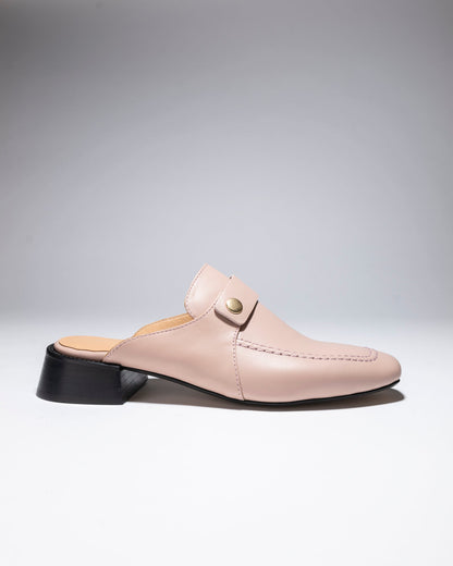 TEDDY'S FLAT MULES Nude - LAX