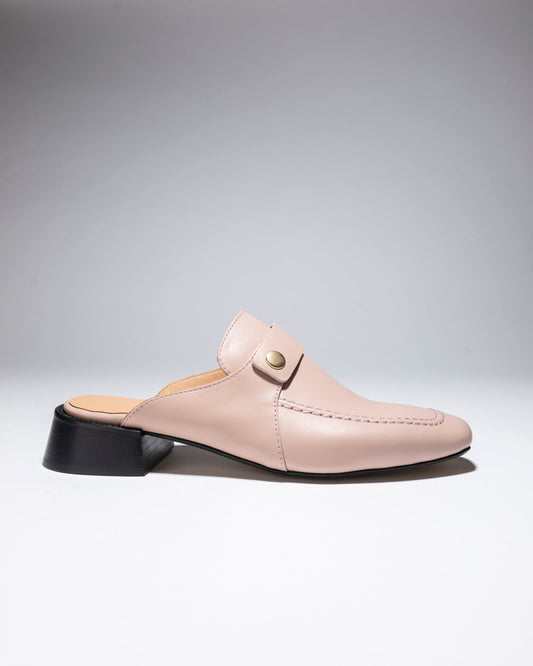 TEDDY'S FLAT MULES Nude - LAX